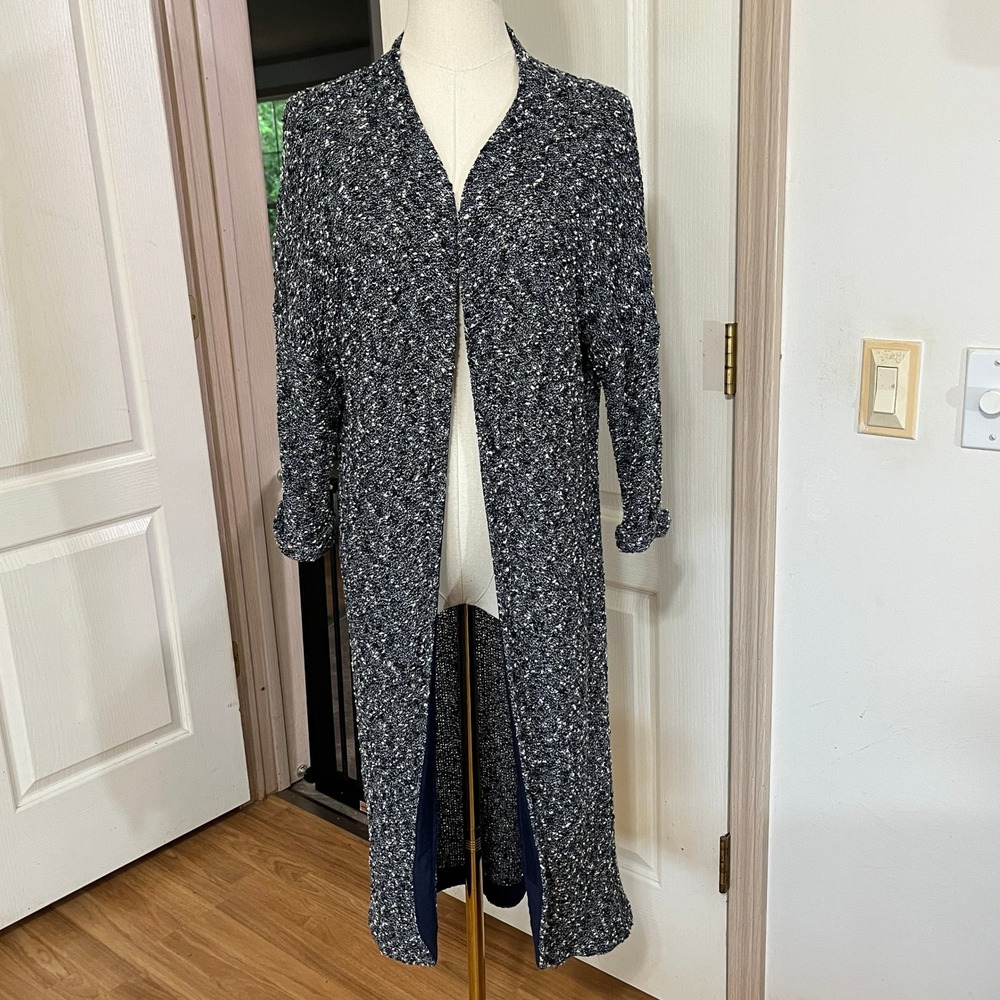 Dolan Left Coast Boho Duster Open Front Beachy Knit Cardigan Size S Coatal‎ Chic